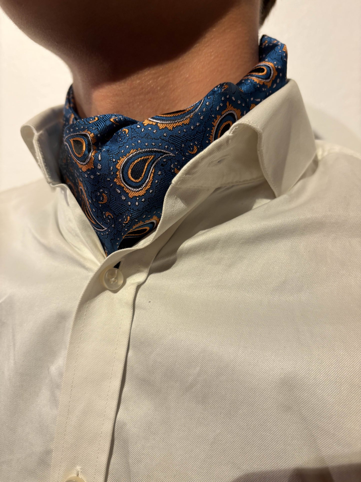 Ascot blå paisley