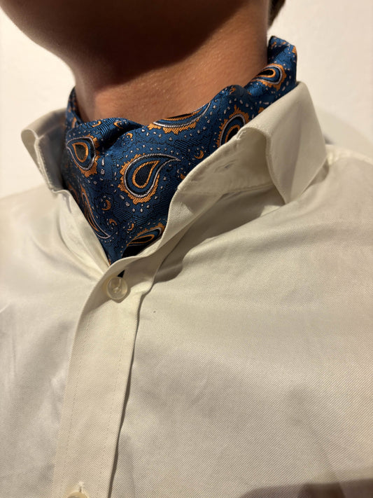 Ascot blå paisley
