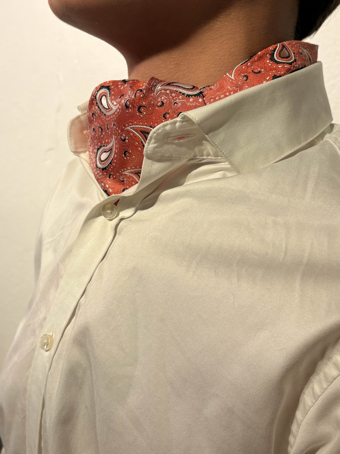Ascot rød paisley