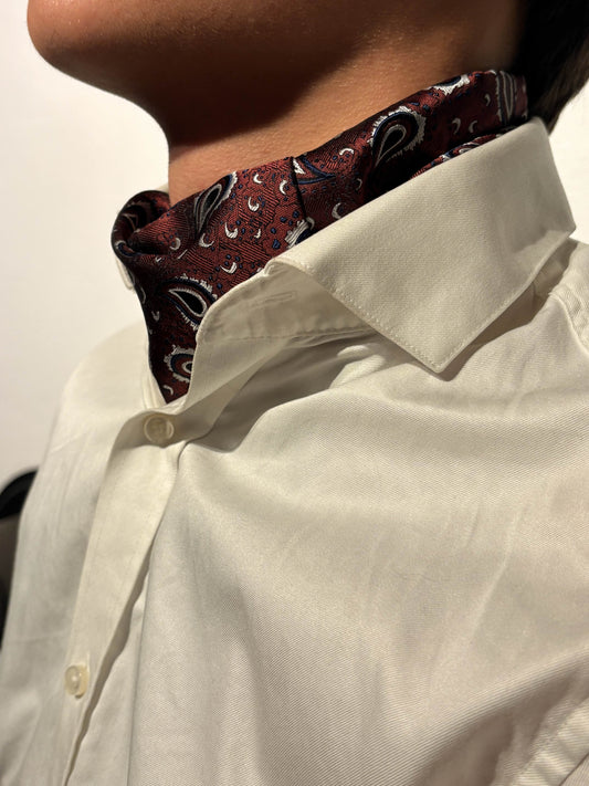 Ascot burgunder paisley